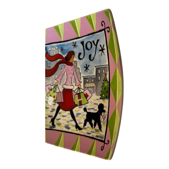 Set of 3 Cypress Home Christmas Square Plates | Peace, Joy, Cheer - Picture 12 of 12